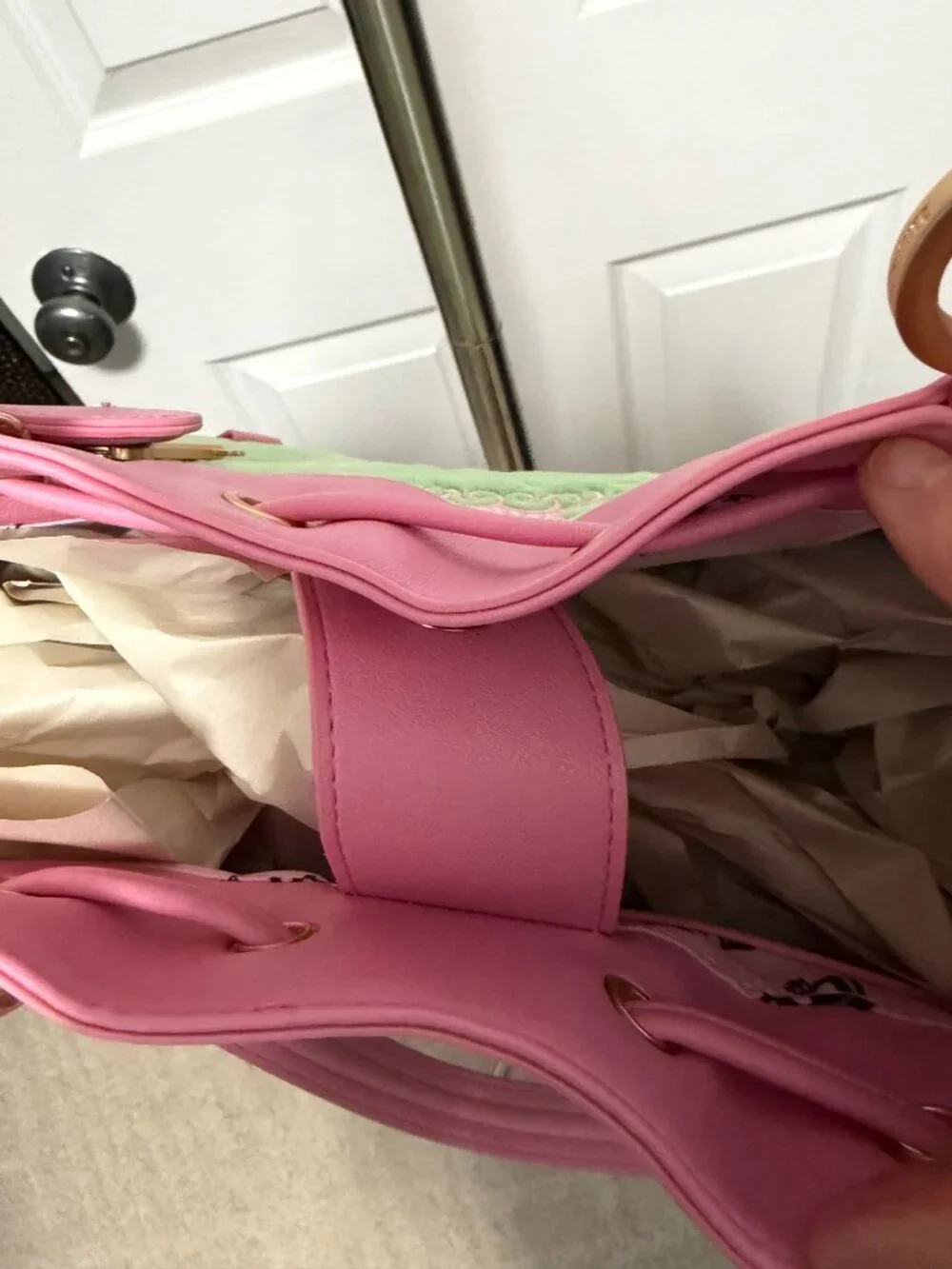 Juicy Couture Juicy Tale Retro Green Cherry Blossum Daydreamer Bag NWT - Picture 9 of 11